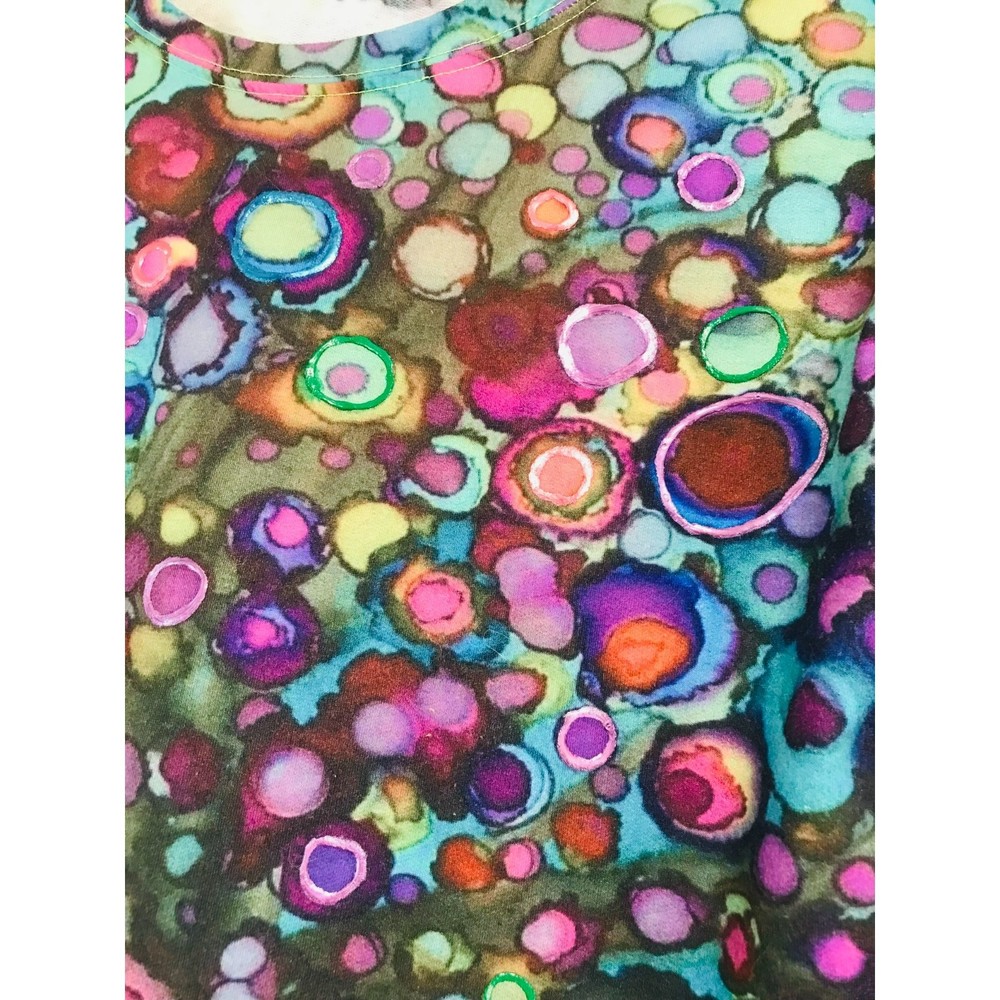 Misslook Abstract Tree Sweatshirt with Textured Circles, Size S - Picture 2 of 4